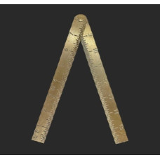 Cody Gregory Folding Brass Ruler 16 inch Cody Gregory Folding Brass Ruler 16 inch