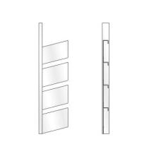 Stonewell Shoe Rack Peg Style 4 High Open