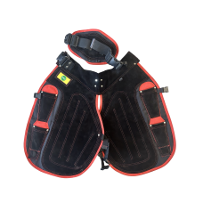 Pro Elite Black with Red Trim Short Apron 