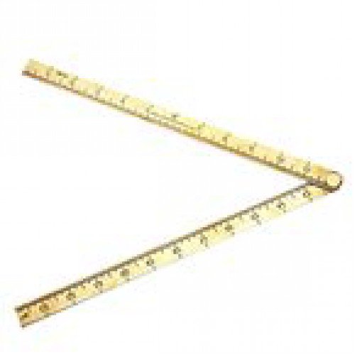 Pro Brass Folding Ruler 24&amp;amp;amp;quot; GAUPBFR24